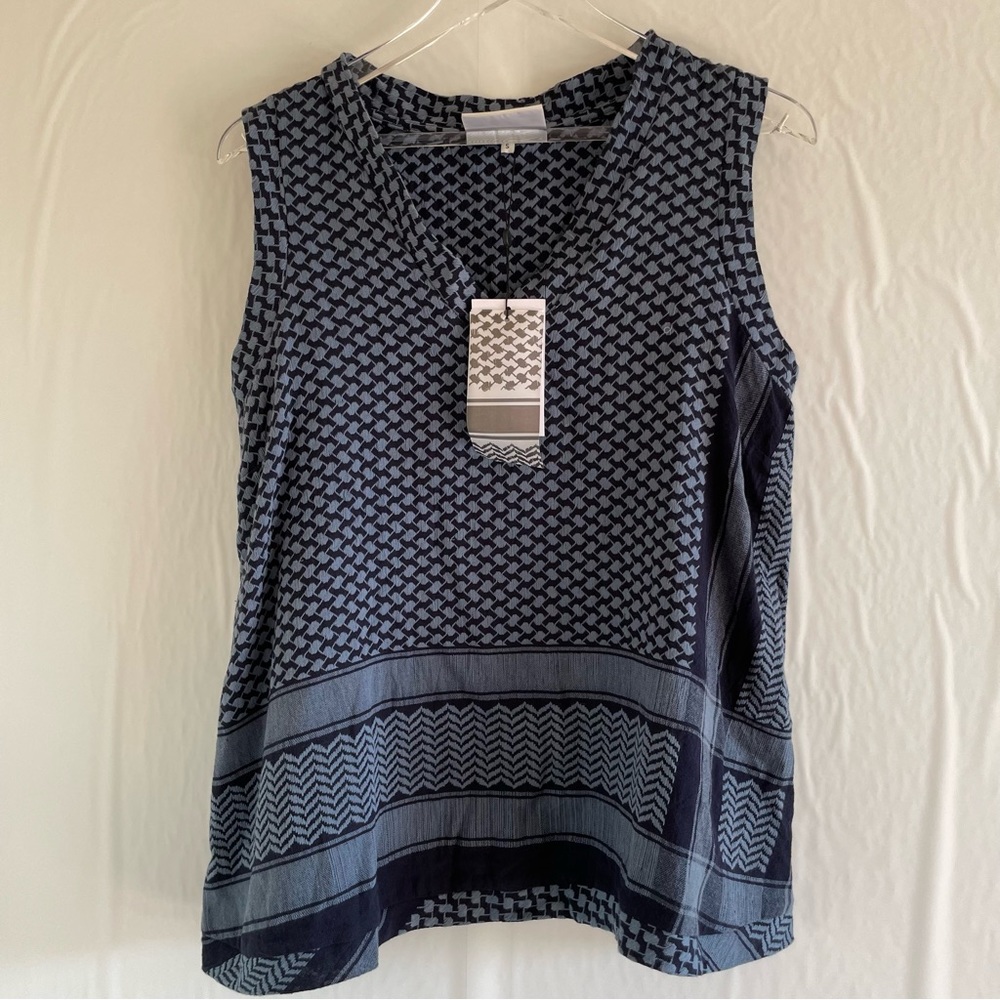 Cecilie Copenhagen Blue Sleeveless Top Size S NWT